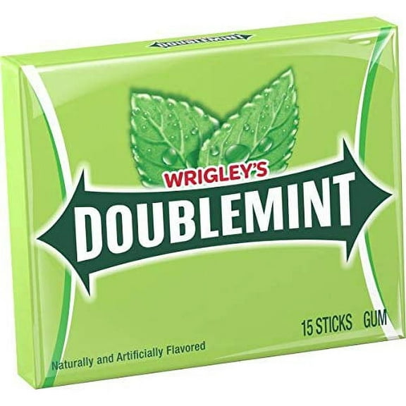 Wrigley Single Serve Doublemint Gum -- 120 per case.