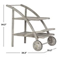 thumbnail image 5 of Safavieh Lodi Indoor/Outdoor Contemporary Tea Cart, 5 of 6