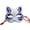 blue, variant on Greyghost Halloween Fox Mask with Tassels & Bell, Unisex Creative Cosplay Hand Painted, for Masquerade Ball Party, Wall Decoration, Kabuki Cosplay Costume Accessories, for Adults Kids