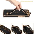 thumbnail image 3 of Niorcase For Iphone 14 Pro Max With Retractable Wrist Strap And Support Handle, Soft Silicone Cover With Heart Pattern For Girls And Women Shockproof, 3 of 5