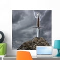 thumbnail image 1 of Sword Stone Wall Mural by Wallmonkeys Peel and Stick Graphic (24 in H x 24 in W) WM297156, 1 of 4