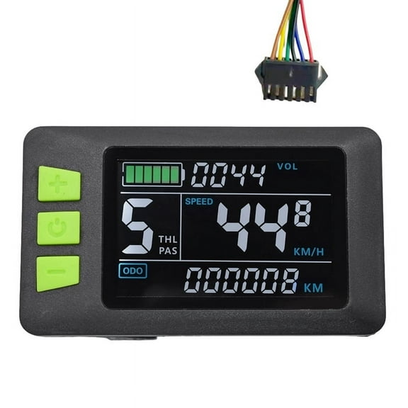 P3C LCD Display Dashboard Meter Colorful Screen 24V-60V Electric Bike Meter for Electric Scooter(SM Plug 6PIN)