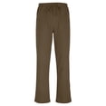 thumbnail image 4 of Pantalones Casuales de Color Sólido de Verano de Moda Mezcla de Lino de Poliéster para Hombres, 4 of 9
