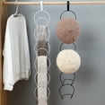 thumbnail image 3 of Baseball Cap Holder Punch-free Home Organization Stackable Door Closet Hanging Scarf Bag Rack for Bedroom, 3 of 8
