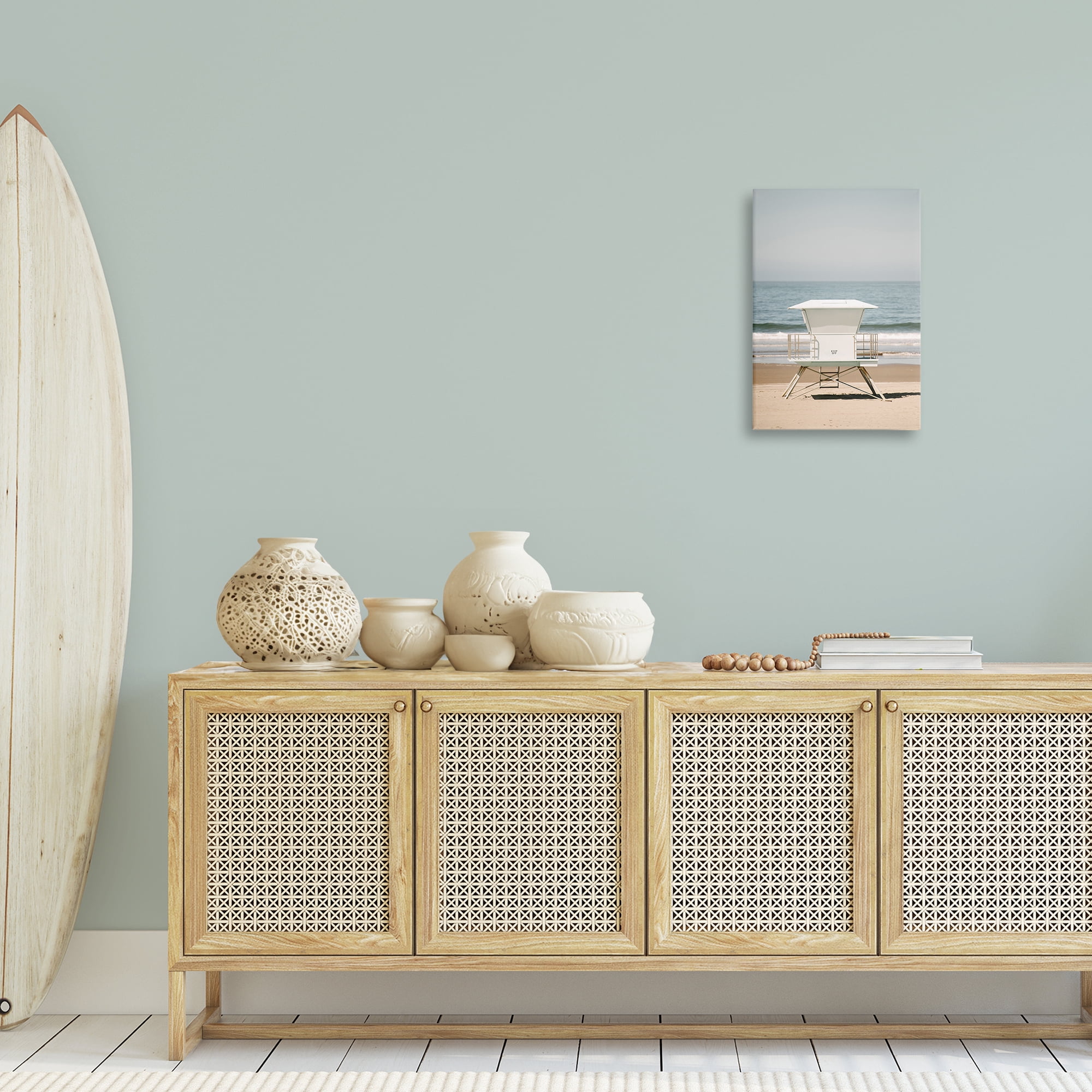 Stupell Industries Surf Shack on Shore Nautical & Beach Photography Wrapped Canvas Art Print Wall Art, 16 x 24