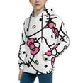 thumbnail image 2 of Hello Kitty Hoodie 3D Print Pullover Hooded Long Sleeve Sweatshirts Tops Blouse with Pocket for Boys Girls Medium, 2 of 6