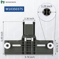 thumbnail image 3 of 2 Packs Upgraded W10350375 Dishwasher Top Rack Compatible with Kenmore Whirlpool W10712395 AP5957560, 3 of 7
