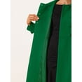 thumbnail image 5 of Abrigo Vintage de Invierno para Mujer Abrigo Largo con Doble Botonadura Verde M, 5 of 5