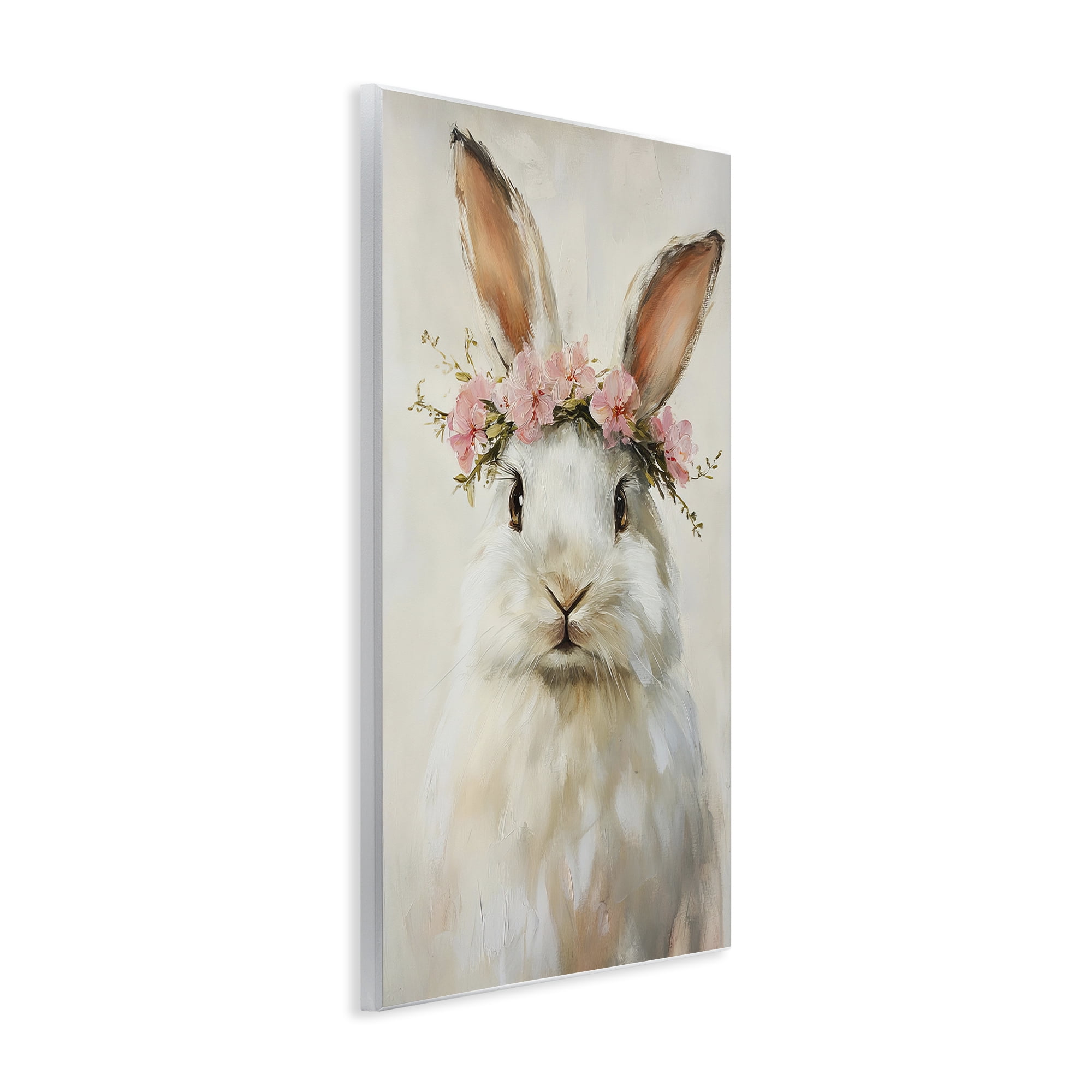 Stupell Industries Bunnykins with Pink Crown Wall Plaque Art, design by Tina LeCour