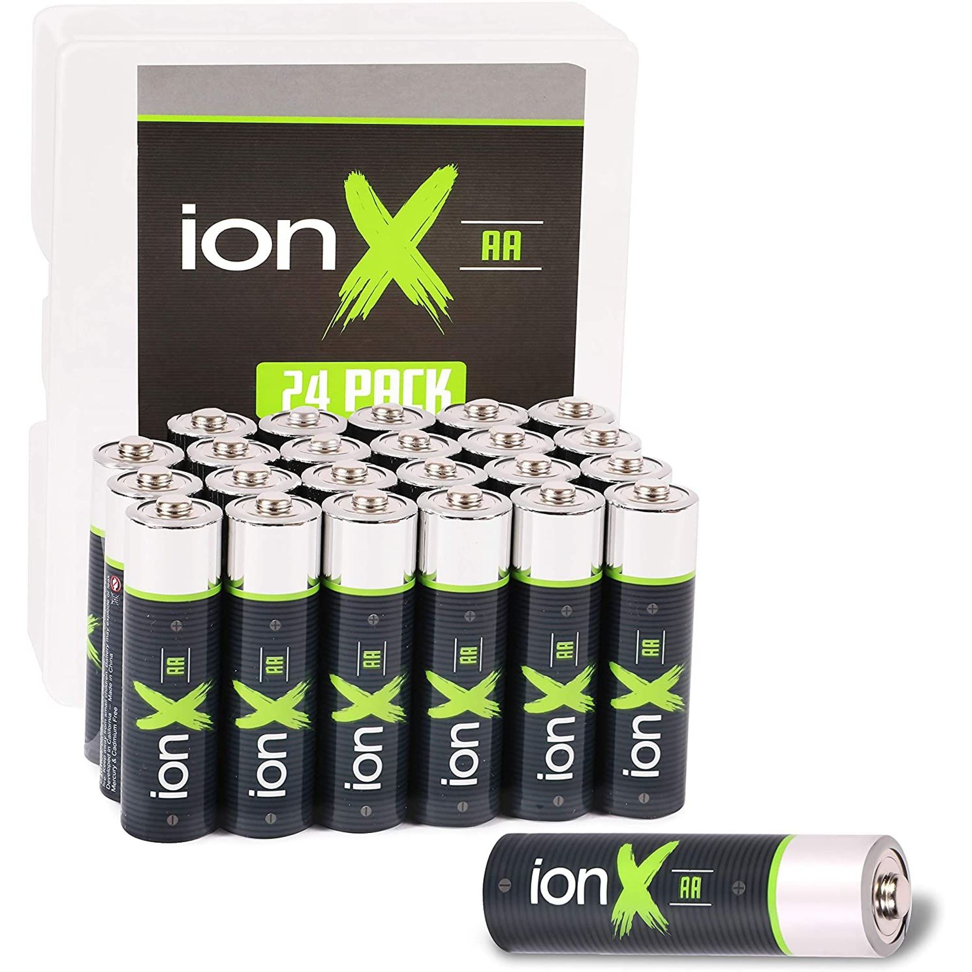 AA Batteries 24 Count High Performance Alkaline Double A 1.5 Volt