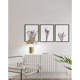 thumbnail image 5 of HAUS AND HUES Purple Floral Wall Art Set of 3 - Lavender Flower Picture for Bedroom, 3 Botanical Prints, Floral Art Prints, Plant Posters for Room Aesthetic (24x36, UNFRAMED), 5 of 6