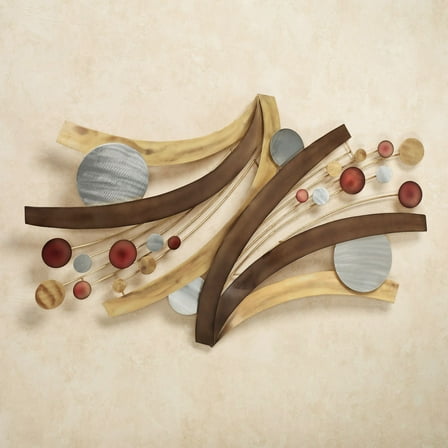 Influence Metal Wall Sculpture Multi Metallic