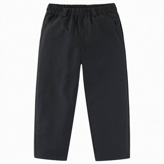 Kogui Pants for Boys Boys Stretch Relaxed Straight Chino Pants Size 15-16 (Black,15-16 Years)