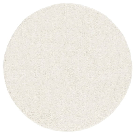 SAFAVIEH Casablanca Katharine Distressed Area Rug, Ivory, 4' x 4' Round