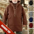 thumbnail image 2 of Men\'s Pullover Woolen Hooded Sweatshirt Mid-length Super Soft Hoodies Winter Top zhangyuxiang LED, 2 of 2