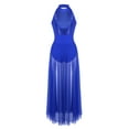 thumbnail image 7 of iEFiEL Women Adult Halter Sequined Lyrical Ballet Dance Dress with Built-in Leotard, 7 of 7