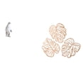 thumbnail image 1 of Escultura de pingüino con hojas de palma, placa de pared de madera, decoración de pared tropical, adorno de hecho de resina, ideal para dormito, 1 of 8