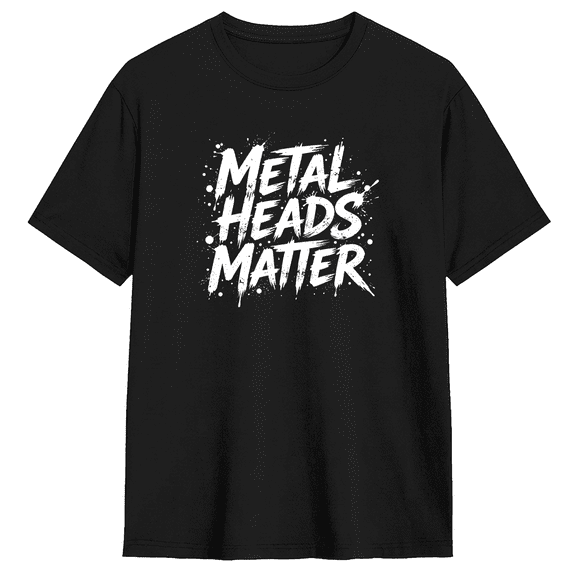 Metal Heads Matter Vintage Graphic Tee for Men and Women, Fun Party Cotton Short Sleeves T-Shirt