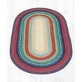 thumbnail image 2 of Capitol Importing 06-400 4 x 6 ft. Jute Oval Braided Rug - Rainbow 1, 2 of 2