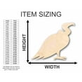 thumbnail image 2 of Unfinished Wood Vulture Shape - Animal - Wildlife - Craft - up to 46" DIY 14" / 1/4", 2 of 3