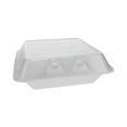 thumbnail image 2 of Pactiv Evergreen Smartlock Foam Hinged Lid Container, Large, 9 x 9.13 x 3.25, White, 150/Carton, 2 of 5