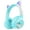 Blue, variant on Kids Wireless Headphones, Cat Ear Headphones with LED Lights for Kids Teens Adults, Girls Women Bluetooth Headphones Foldable with Microphone for Phone/Tablet/Laptop,Girl's Birthday Christmas Gifts