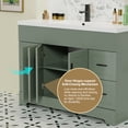 thumbnail image 6 of 48" Freestanding Single Sink Bathroom Vanity with Resin Top, Faucet and Drain, EPA Certified, 6 of 9