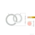 thumbnail image 3 of Angara Natural Diamond Necklace - Interlocking Diamond Circle Necklace in Platinum for Women, 3 of 8