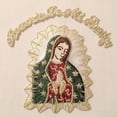 thumbnail image 3 of CF3849/50 Baptism Virgin Mary Embroidered Patch Applique Santa Maria Christening, 3 of 3