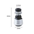 thumbnail image 5 of 5 piezas de filtro de grifo, adaptador de boquilla de grifo difusor de aireador de grifo giratorio de 360 grados para ahorro de agua de cocina, filtro de grifo de agua, burbujeador, 5 of 5