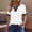*White, variant on ClodeEU Womens's Summer V Neck Short Sleeve Tee,Casual Loose Fit T-Shirt Dark Blue,Womens Plus XXL