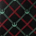 thumbnail image 3 of Star Wars Rebel Logo Red/Green Plaid Men's Tie, 3 of 5