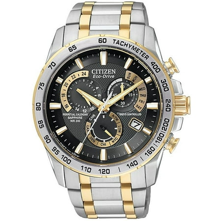 - Citizen Eco-Drive Chronograph Two-Tone Mens Watch AT4004-52E