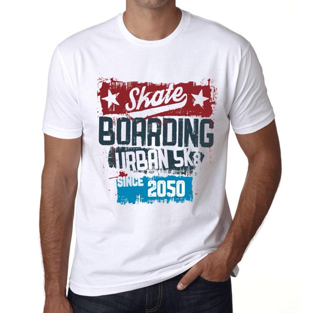 T-Shirt Graphique pour Homme Skateboard Urbain depuis 2050
