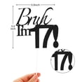 thumbnail image 2 of Cake Topper Varpotle Brush I'm 17 Black Glitter 17 Birthday, 2 of 6