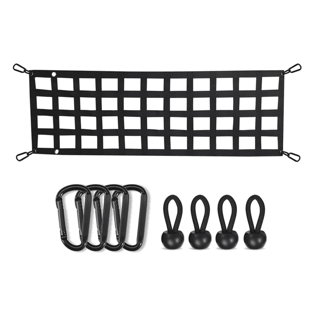 Car Trunk Organizer Net Protection Pickup Truck Bed Cargo Mesh Net Cargo Storage Netting Divider Accessories