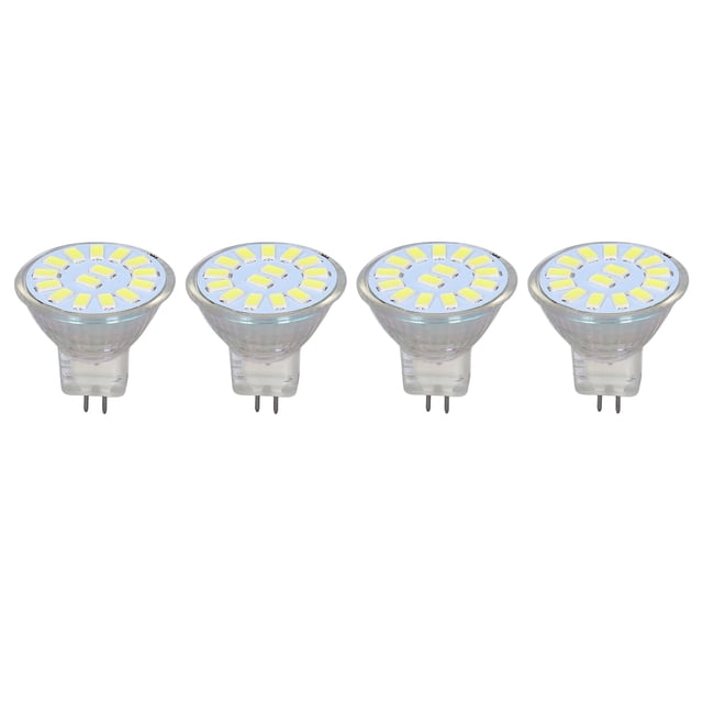 Bombilla MR11 de 15 LED, 5 W, 500 lm, base de doble clavija, para paisaje, para sala de estar, blanco frío, 4 unidades