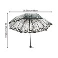 thumbnail image 7 of Slccxzc Forest Deer Transparent Folding Umbrella, Windproof PVC Travel Umbrella for Rain Sun, 7 of 7