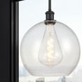 thumbnail image 2 of 516-1S-BK-G124-12 Innovations Lighting Athens - 1 Light Mini Pendant In Industrial Style-14.38 Inches Tall and 11.75 Inches Wide-Matte Black, 2 of 2