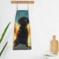 thumbnail image 5 of Zufioo Golden Cloud Winged Dog Print Tie-up Apron, Unisex Kitchen Apron - Oil-proof, Stain-proof and Waterproof, Suitable for Restaurants and Service Industries-One Size, 5 of 9