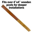 thumbnail image 5 of Mail Boss In Ground Steel Mounting Mailbox Post, Wood Grain, 5 of 6