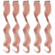 thumbnail image 1 of 5 uds extensión de Cabello resalta Postizo Ticfox Moda largo rizado color pomelo rosa Clip en Postizo, 1 of 14