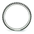thumbnail image 2 of Bande 5mm en Acier Inoxydable Poli et Vieilli Taille 6, 2 of 3