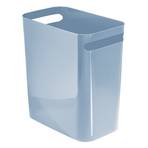 Slim Trash Can Plastic Wastebasket Garbage Container Bin for Bathroom Kitchen Office