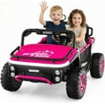 thumbnail image 1 of OLAKIDS 24V 2 Seater Ride on Car UTV with Extra Large Seat, Remote Control, Shock Absorbers, Lights, Bluetooth, Storage for Kids Ages 3-8, 1 of 8