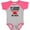 Baseball Heather and Hot Pink, variant on Inktastic My Grammy and Grampy Love Me Boys or Girls Baby Bodysuit