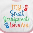 thumbnail image 4 of Inktastic My Great Grandparents Love Me Boys or Girls Baby Bib, 4 of 4
