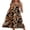 Black and orange maple leaves, variant on Summer Dresses for Women Flowy Casual Midi Dress Beach Vacation Sundresses with Pockets