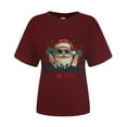 thumbnail image 4 of Drie Christmas Womens Casual Tops Womens Oversized Summer T Shirts Fashion Workout Plus Size Tops Short Sleeve Beach Vacation Gym Clothes 2025 ,XL, 4 of 6