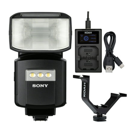 Sony HVL-F60RM Wireless Radio Control External Flash with Charger Bundle